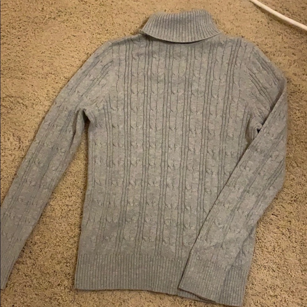 Grey Turtle Neck Sweater